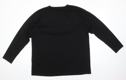 Womens UK Size 4XL LC Waikiki Black Pullover Jumper