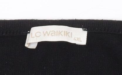 Womens UK Size 4XL LC Waikiki Black Pullover Jumper