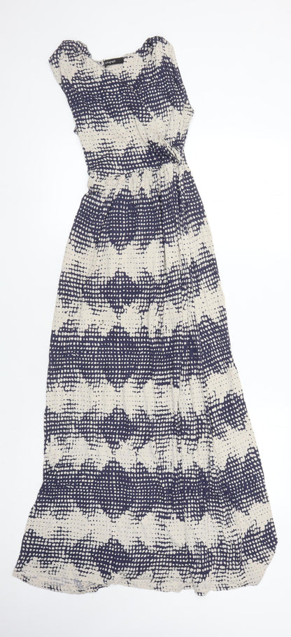 Marks and Spencer Women's Multicoloured Maxi Dress - Size 8