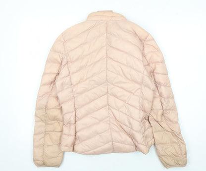 Womens UK Size 6 Marks and Spencer Pink Puffer Jacket