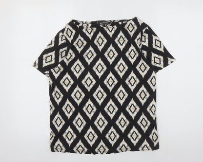 Womens UK Size 16 Bonmarché Black Basic T-Shirt