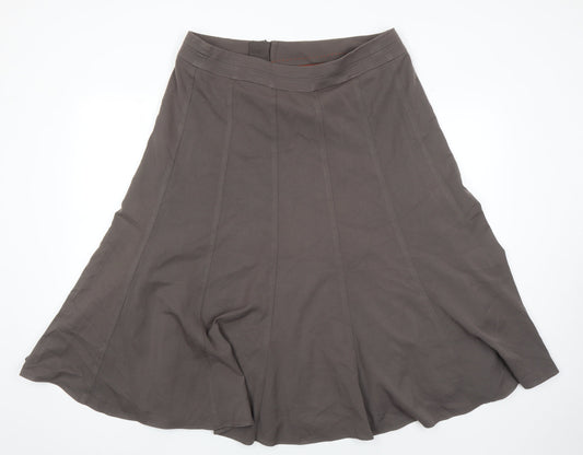 Marks and Spencer Women's Brown A-Line Skirt Size 10