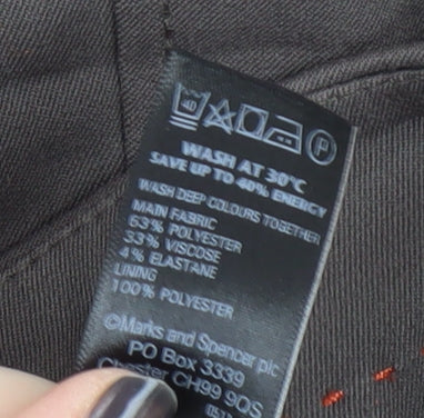 Marks and Spencer Women's Brown A-Line Skirt Size 10