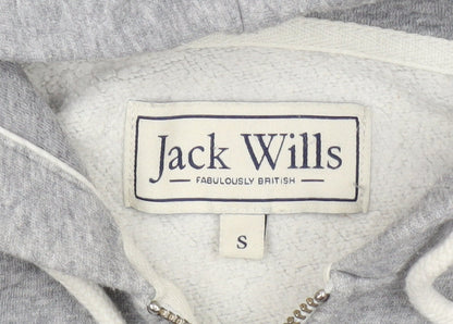 Mens UK Size S Jack Wills Grey Full Zip Hoodie