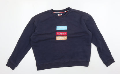 Tommy Jeans Men’s Black Pullover Sweatshirt M