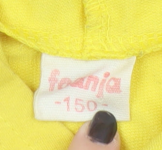 Foanjia Boys Yellow Super Mario Pullover Hoodie Size 122