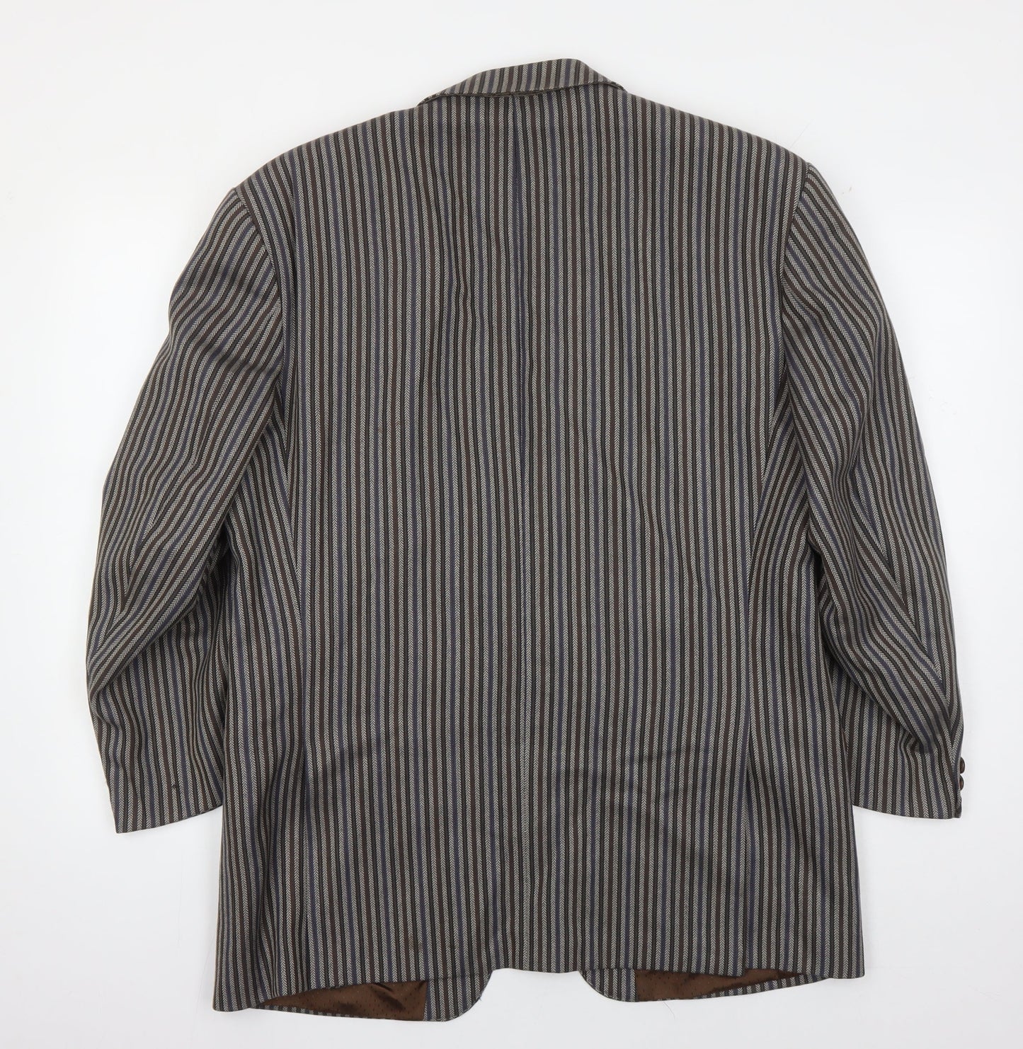 Otley's Men's Grey Striped Blazer, Vintage Style 42R
