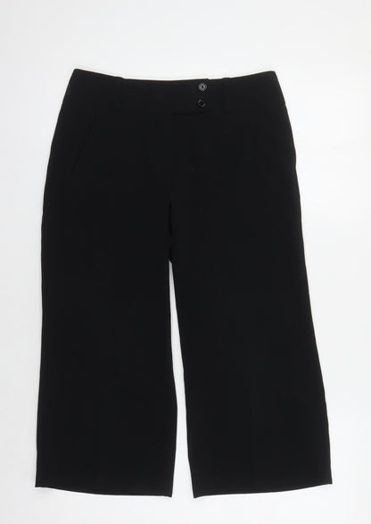 Womens UK Size 8 Marks and Spencer Regular Fit  Black Trousers