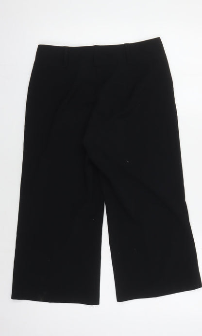Womens UK Size 8 Marks and Spencer Regular Fit  Black Trousers