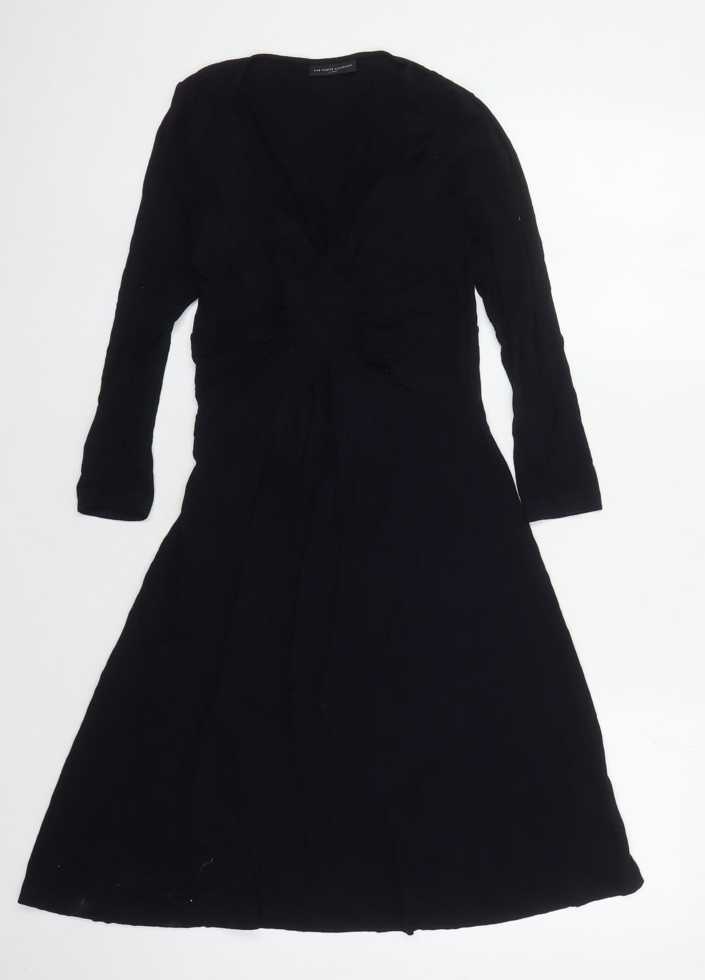 The White Company Women's Black Dress S V-Neck