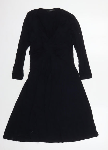 The White Company Women's Black Dress S V-Neck