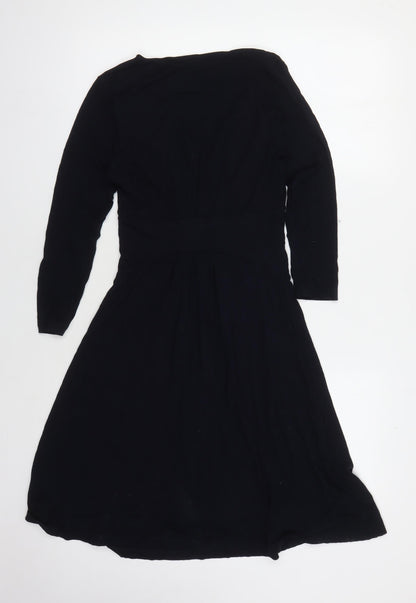The White Company Women's Black Dress S V-Neck