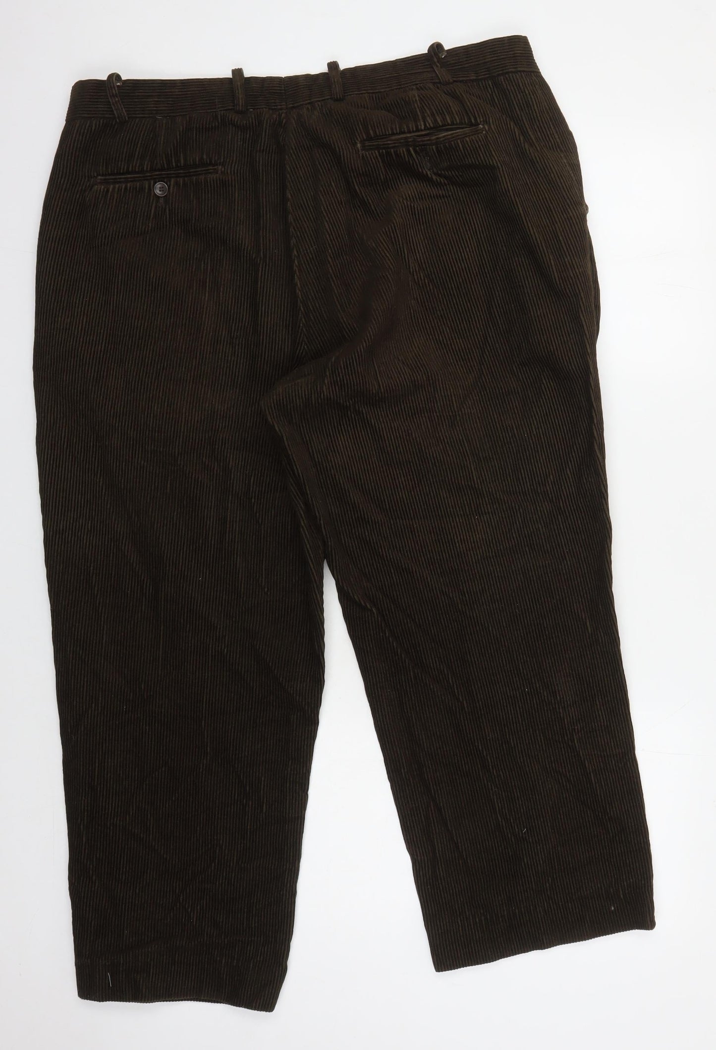 Mens UK Size 42 Berringer Regular Fit Casual Green Trousers