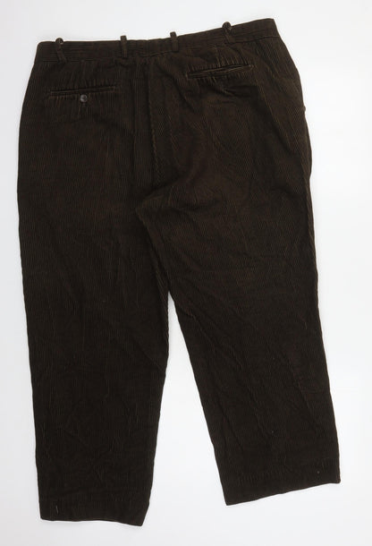 Mens UK Size 42 Berringer Regular Fit Casual Green Trousers