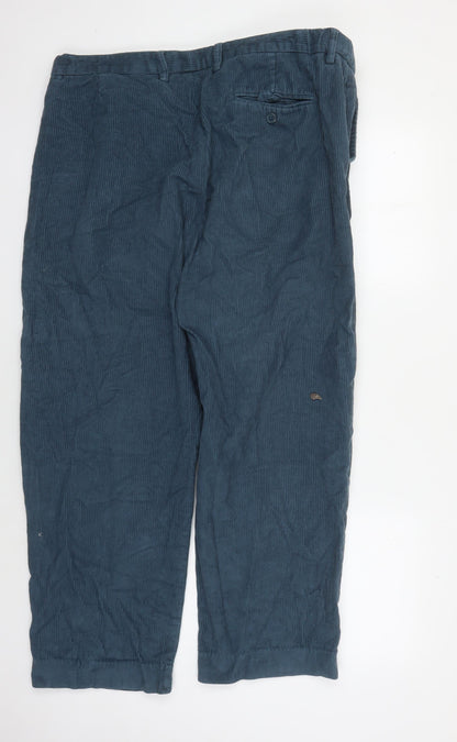 Pegasus Men's Blue Corduroy Trousers 42 in Waist