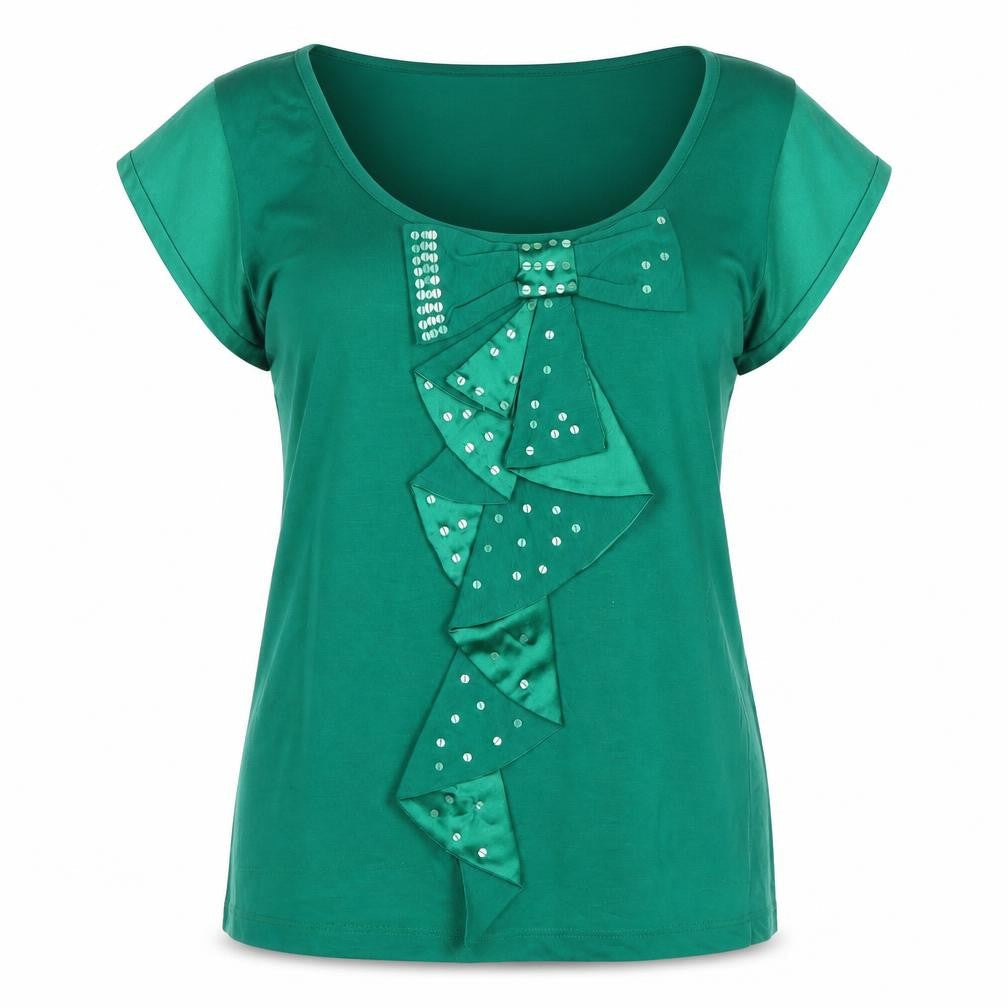 Womens UK Size 14 Marks and Spencer Green  Blouse