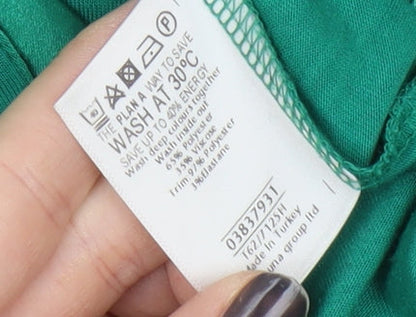 Womens UK Size 14 Marks and Spencer Green  Blouse