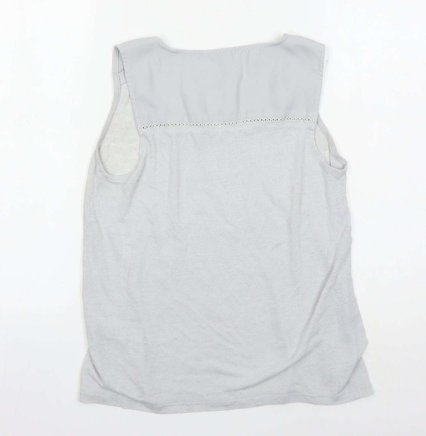 Banana Republic Women's Grey Tank Top M Linen Blend
