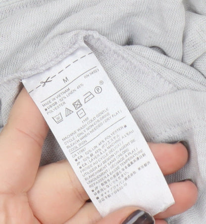 Banana Republic Women's Grey Tank Top M Linen Blend