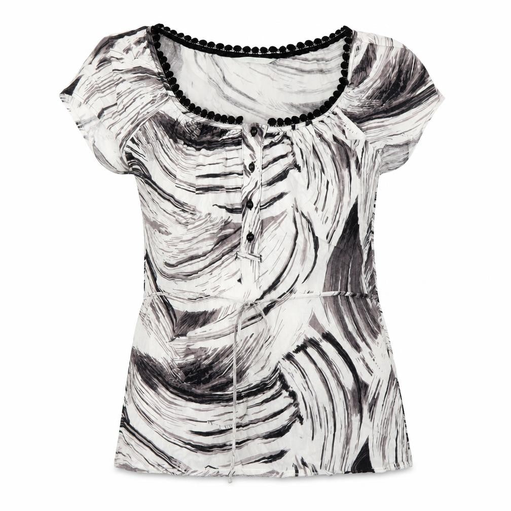 Womens UK Size 10 Marks and Spencer Black Tunic Blouse