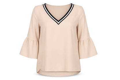 Womens UK Size 10 NEXT Beige Tunic Blouse
