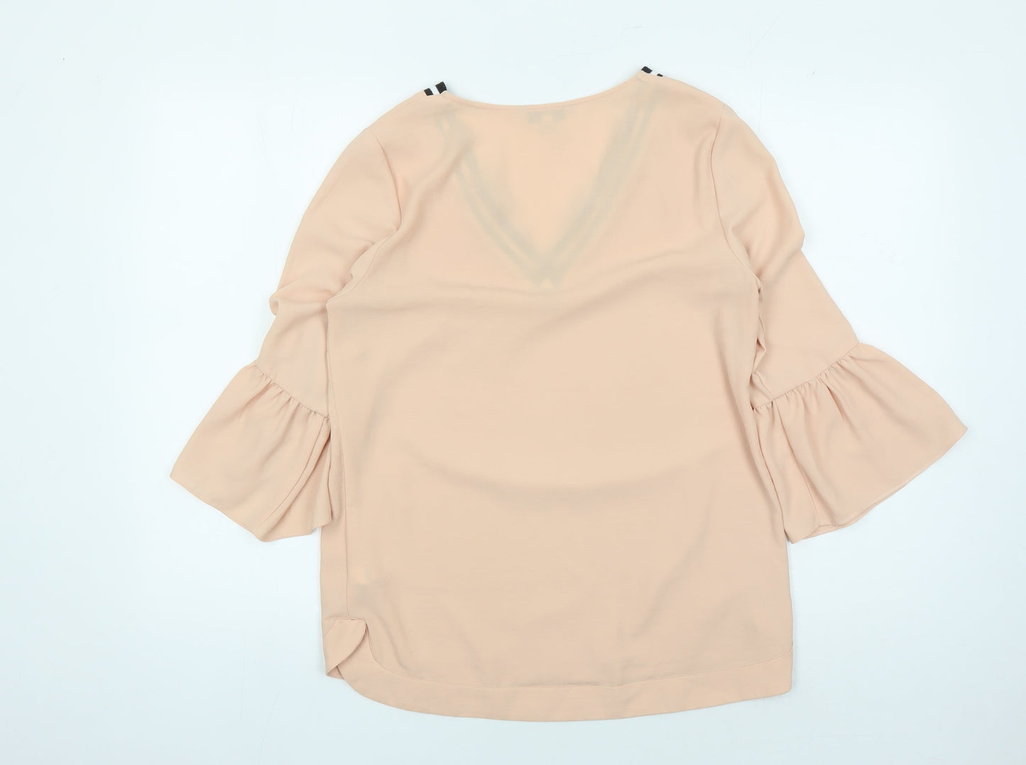 Womens UK Size 10 NEXT Beige Tunic Blouse