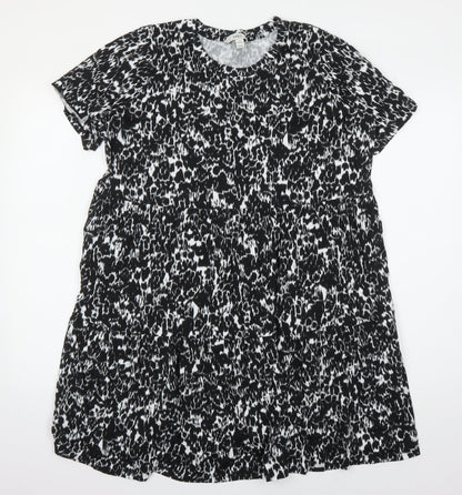Marks and Spencer Women's Black Animal Print Dress