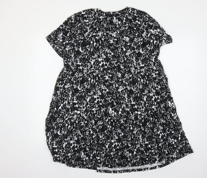 Marks and Spencer Women's Black Animal Print Dress