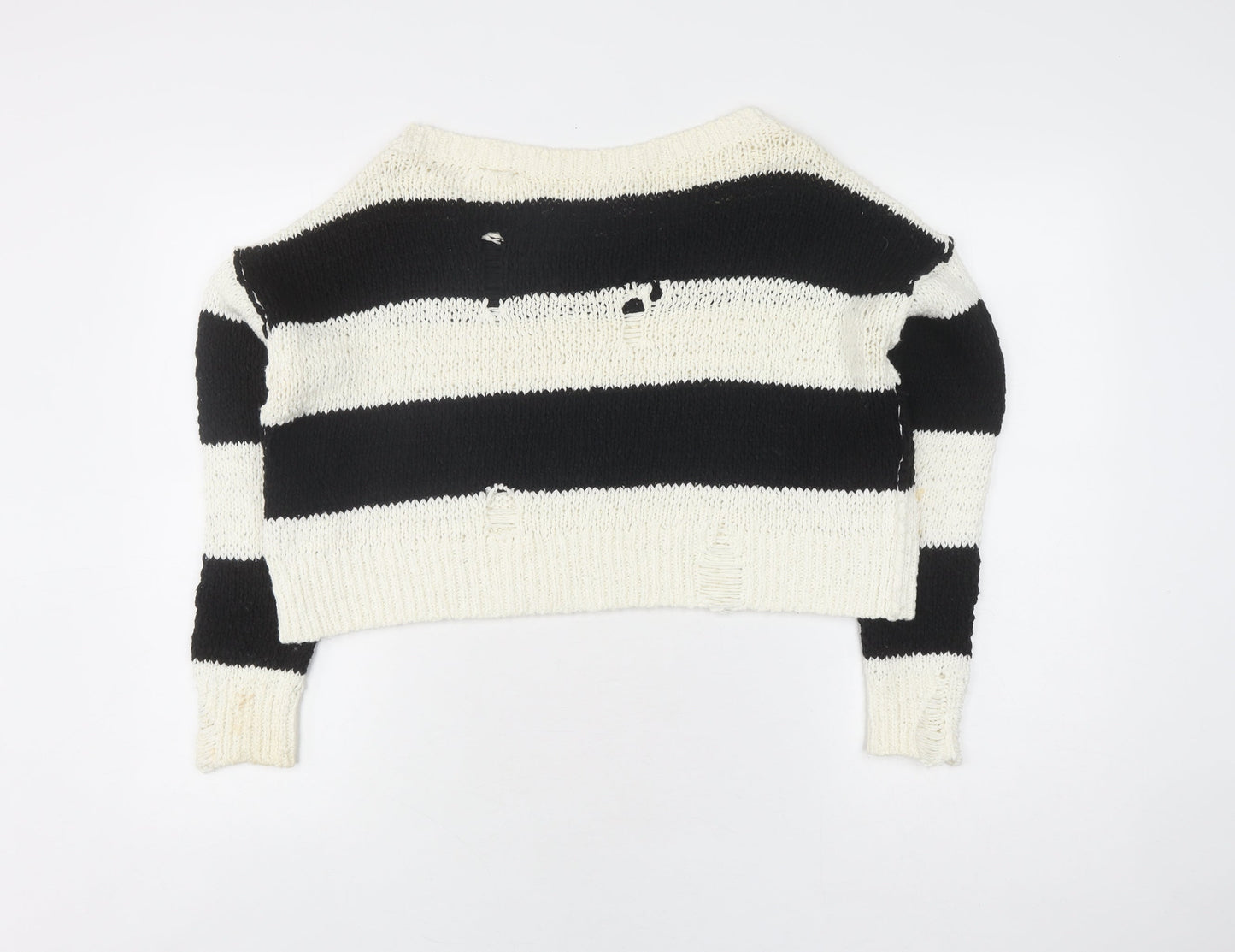 Womens UK Size XS Hollister Black Pullover Jumper