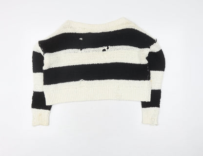 Womens UK Size XS Hollister Black Pullover Jumper