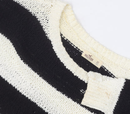 Womens UK Size XS Hollister Black Pullover Jumper