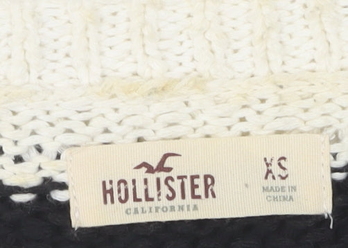 Womens UK Size XS Hollister Black Pullover Jumper