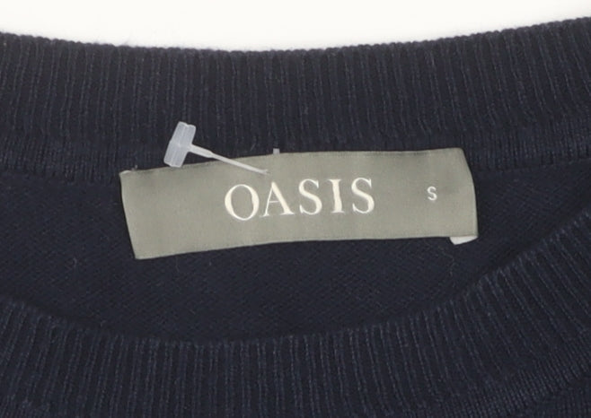 Womens UK Size S Oasis Black Pullover Jumper