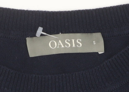 Womens UK Size S Oasis Black Pullover Jumper