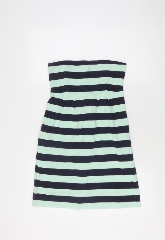 Gap Women's Multicoloured Striped Shift Dress - Size 6
