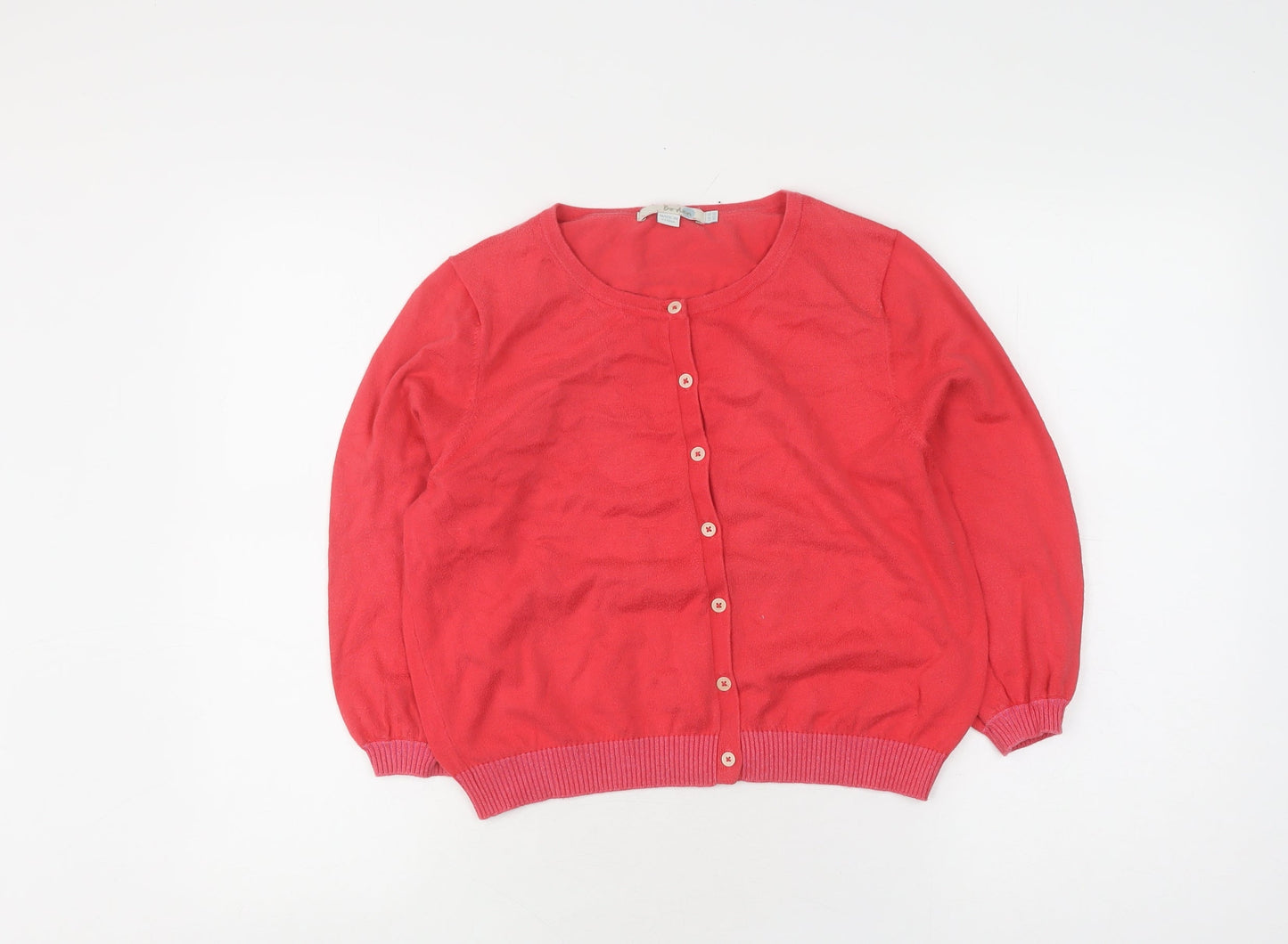 Boden Girls Red Cardigan UK Size 16 Cotton Blend