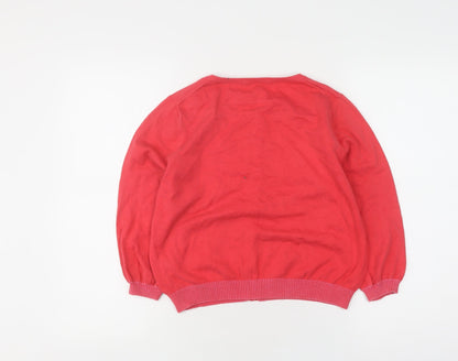 Boden Girls Red Cardigan UK Size 16 Cotton Blend
