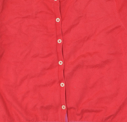 Boden Girls Red Cardigan UK Size 16 Cotton Blend