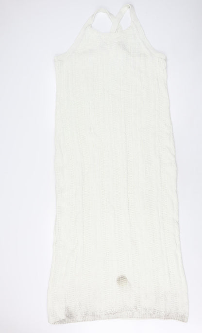 Marks and Spencer Ivory Knit Dress, Size 20, Sleeveless