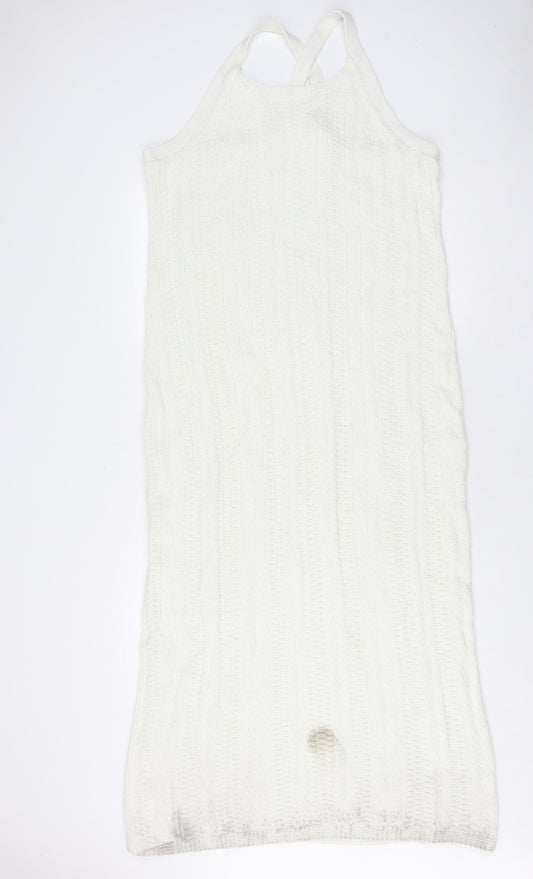 Marks and Spencer Ivory Knit Dress, Size 20, Sleeveless