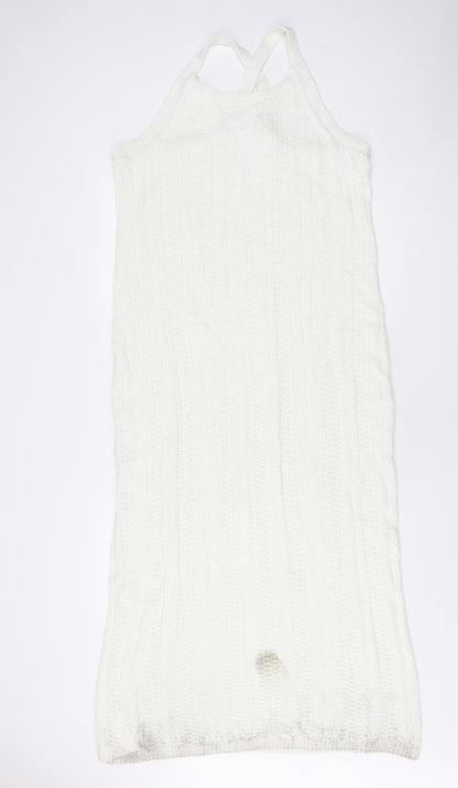 Marks and Spencer Ivory Knit Dress, Size 20, Sleeveless