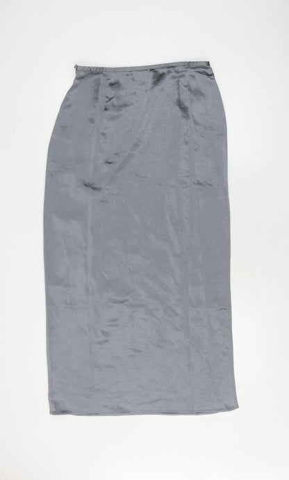 Collusion Women's Grey Long Pencil Skirt Size 12
