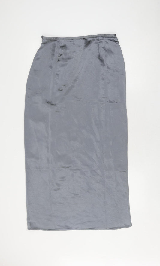 Collusion Women's Grey Long Pencil Skirt Size 12