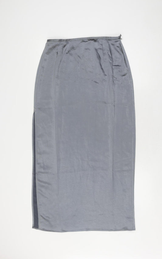 Collusion Women's Grey Long Pencil Skirt Size 12
