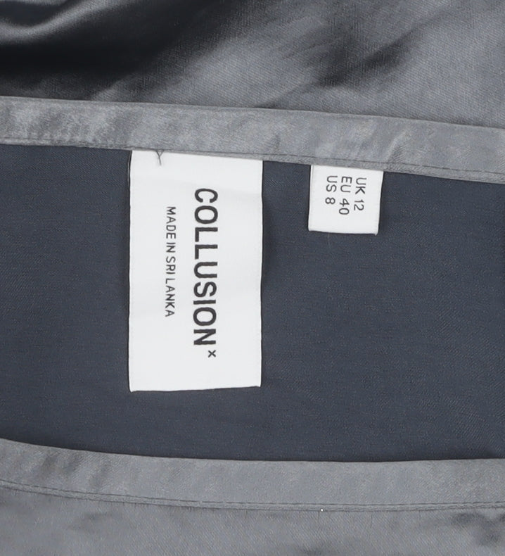 Collusion Women's Grey Long Pencil Skirt Size 12