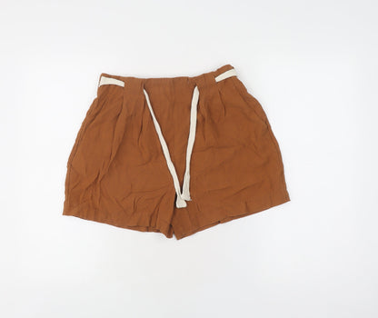 Jacqueline de Yong Women's Brown Sweat Shorts, Size 10