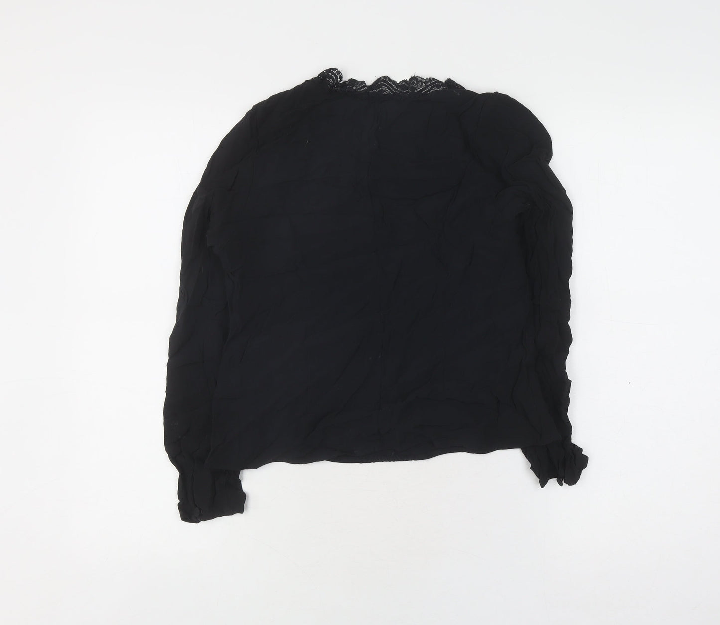 Womens UK Size 10 Marks and Spencer Black  Blouse