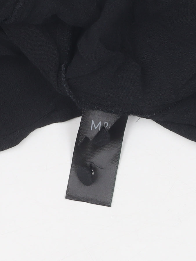 Womens UK Size 10 Marks and Spencer Black  Blouse