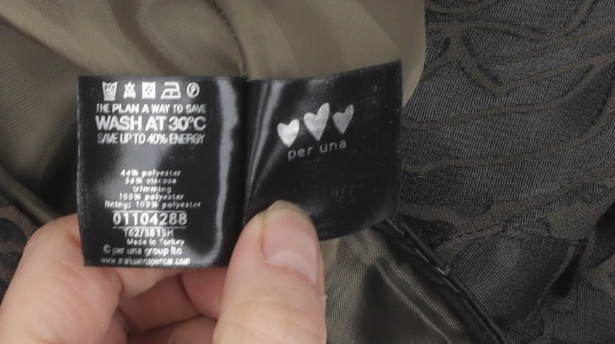 Marks and Spencer Women's Brown Floral Skirt Size 20