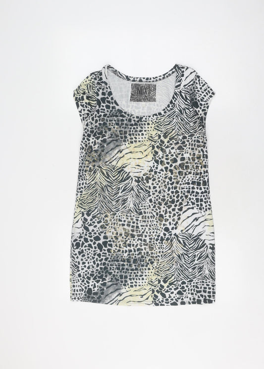 Womens UK Size 6 NEXT Multicoloured Basic Blouse